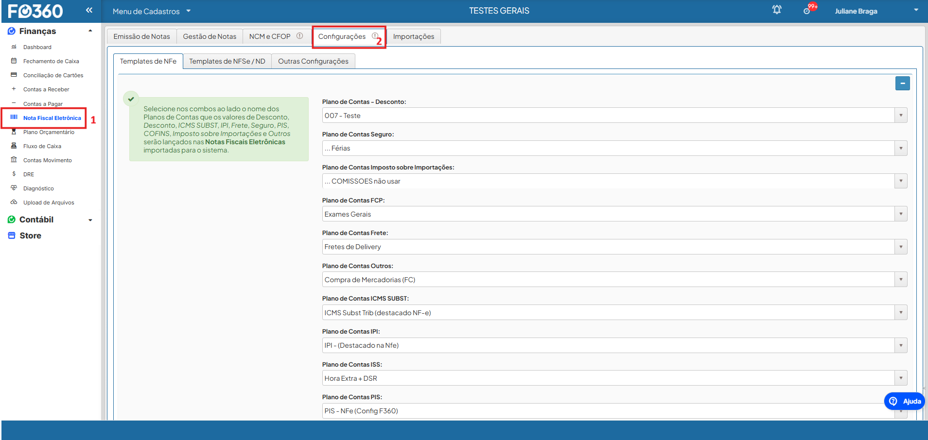 Como configurar o Plano de Contas para IBS e CBS – F360